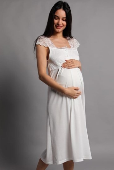 Princess-Cut Pregnancy Nightgown